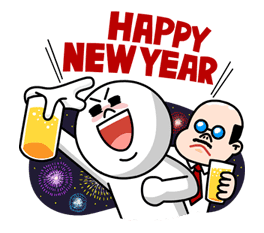 line happy new year line stickers line happy new year line stickers