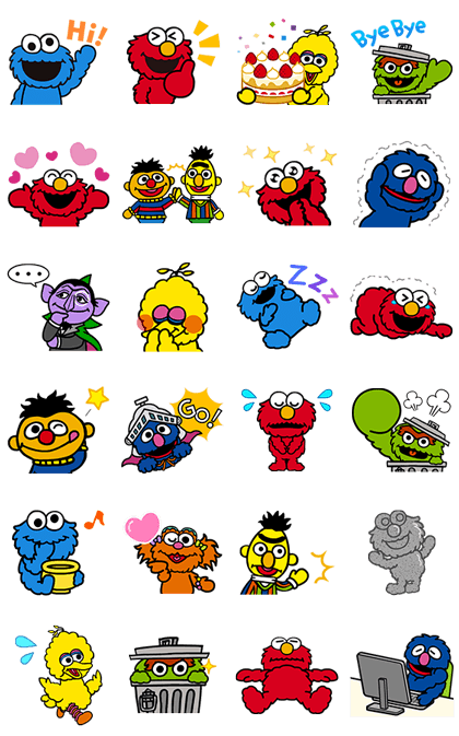 Sesame Street Animated Stickers