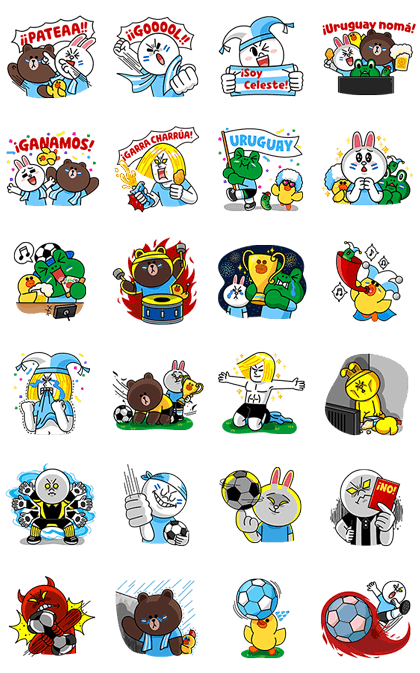 LINE Characters Soccer Fever Sticker for LINE WhatsApp 