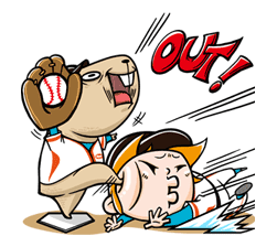 Miss Fruit & SweetChi play Baseball Miss-Fruit-SweetChi-play-Baseball-