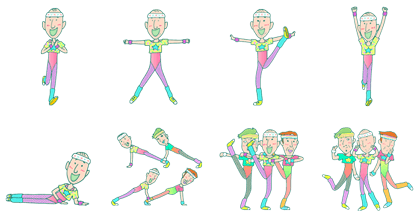 Animated Uki Uki Aerobics