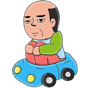 Mr. Baldy Sticker for LINE & WhatsApp | ZIP: GIF & PNG