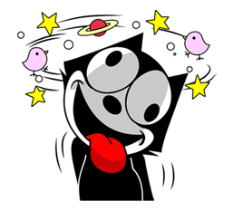 FELIX THE CAT Sticker for LINE WhatsApp Android 