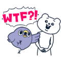 Animated Mentori × Betakkuma Sticker for LINE & WhatsApp | ZIP: GIF & PNG