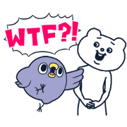 Animated Mentori × Betakkuma Sticker for LINE & WhatsApp | ZIP: GIF & PNG