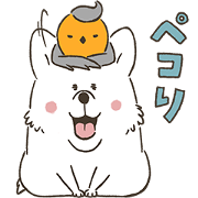 Corgi and Robin Corgi and Robin Sticker for LINE & WhatsApp | ZIP: GIF & PNG