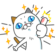 DHC Cat Yoshiko Tamagawa: She's Back! Sticker for LINE & WhatsApp | ZIP: GIF & PNG