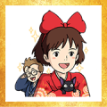 Free Ghibli New Year's Omikuji Stickers LINE sticker for WhatsApp
