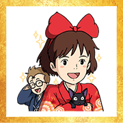 Free Ghibli New Year's Omikuji Stickers LINE sticker for WhatsApp