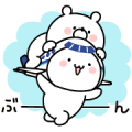 Girly Bear & ANA Soracchi Sticker for LINE & WhatsApp | ZIP: GIF & PNG