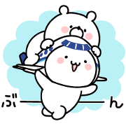 Girly Bear & ANA Soracchi Girly Bear & ANA Soracchi Sticker for LINE & WhatsApp | ZIP: GIF & PNG