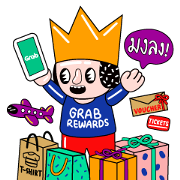 Free Grab: Your Everyday Solution LINE sticker for WhatsApp