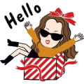 H&M: Let's Celebrate the Holidays Sticker for LINE & WhatsApp | ZIP: GIF & PNG