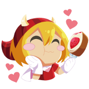 Happy New Year with MIRU Free Happy New Year with MIRU LINE sticker for WhatsApp