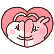 Free Kanahei's Piske & Usagi × RIZAP LINE sticker for WhatsApp