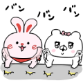 Free Kumaco × eheya rabbit LINE sticker for WhatsApp