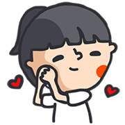 Mdmmd. × Ponytail Girl Free Mdmmd. × Ponytail Girl LINE sticker for WhatsApp