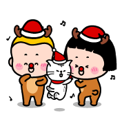 MiM's Heart-Stopping Winter Stickers Sticker for LINE & WhatsApp | ZIP: GIF & PNG