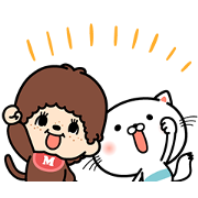 Monchhichi & Uru-nyan Vol. 2 Monchhichi & Uru-nyan Vol. 2 Sticker for LINE & WhatsApp | ZIP: GIF & PNG