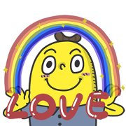 Mr. Banana: Cute Version Free Mr. Banana: Cute Version LINE sticker for WhatsApp