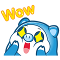 PIGGY GANG: Happy Days Sticker for LINE & WhatsApp | ZIP: GIF & PNG
