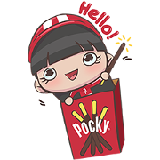 Free POCKY : Cheer Up Together LINE sticker for WhatsApp