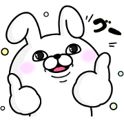 Rabbit 100% × Manda Fermentation Rabbit 100% × Manda Fermentation Sticker for LINE & WhatsApp | ZIP: GIF & PNG