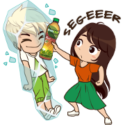 Sam and Alice: Refresh Your Day! Sam and Alice: Refresh Your Day! Sticker for LINE & WhatsApp | ZIP: GIF & PNG