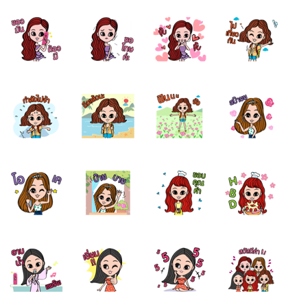 Download Sunsilk Limited Edition Sticker LINE and use on WhatsApp