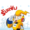 Free Together, We Build Happiness LINE sticker for WhatsApp