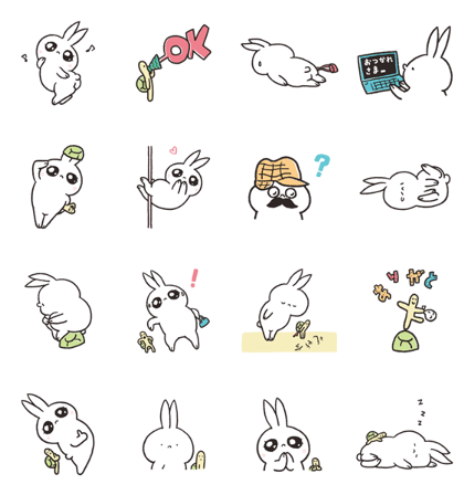 Download Usagitan Everyday Stickers Sticker LINE and use on WhatsApp
