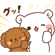 Vulgar Bear & Stinging Seal × Wancl Free Vulgar Bear & Stinging Seal × Wancl LINE sticker for WhatsApp
