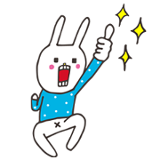 ｢CALPIS WATER｣ × UH the Rabbit Sticker for LINE & WhatsApp | ZIP: GIF & PNG