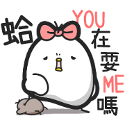 Black and White Chicken at Work Black and White Chicken at Work Sticker for LINE & WhatsApp | ZIP: GIF & PNG