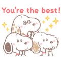 Lovely Snoopy and Friends Sticker for LINE & WhatsApp | ZIP: GIF & PNG