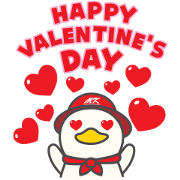 MK Happy Duck 3 Free MK Happy Duck 3 LINE sticker for WhatsApp