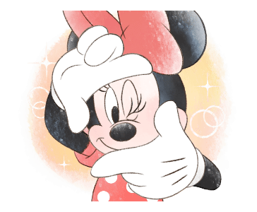 Minnie Mouse: Cute Politeness Sticker for LINE & WhatsApp | ZIP: GIF & PNG