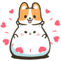Mountain & Stoppy Valentine's Day Sticker for LINE & WhatsApp | ZIP: GIF & PNG