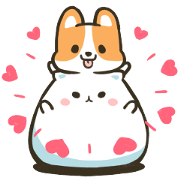 Mountain & Stoppy Valentine's Day Sticker for LINE & WhatsApp | ZIP: GIF & PNG