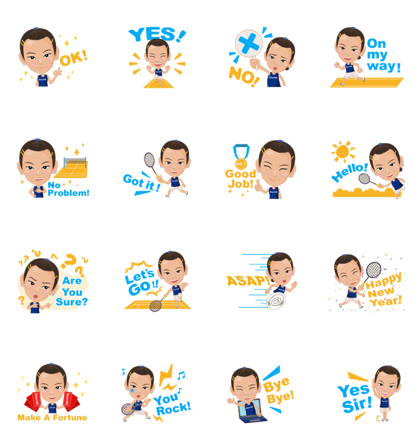 Download Speak English with Tai Tzu Ying Sticker LINE and use on WhatsApp