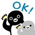 Suica's Penguin Sticker for LINE & WhatsApp | ZIP: GIF & PNG
