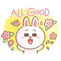BROWN & FRIENDS warm and sweet watercolor Sticker for LINE & WhatsApp | ZIP: GIF & PNG