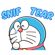 Doraemon Animated Onomatopoeia Sticker for LINE & WhatsApp | ZIP: GIF & PNG