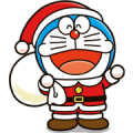 Doraemon Christmas & New Year Sticker for LINE & WhatsApp | ZIP: GIF & PNG