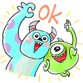 Easygoing Monsters, Inc. ♪ Sticker for LINE & WhatsApp | ZIP: GIF & PNG