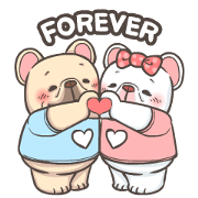 French Bulldog PIGU-Animated Sticker I Sticker for LINE & WhatsApp | ZIP: GIF & PNG