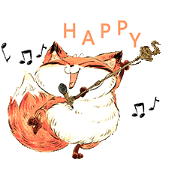 Sesame Fox: On the Daily Sticker for LINE & WhatsApp | ZIP: GIF & PNG