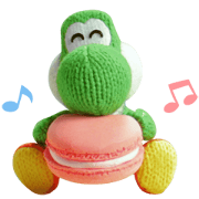Yarn Yoshi & Poochy Stickers Yarn Yoshi & Poochy Stickers Sticker for LINE & WhatsApp | ZIP: GIF & PNG