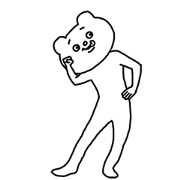 Animated Betakkuma 4 Sticker for LINE & WhatsApp | ZIP: GIF & PNG