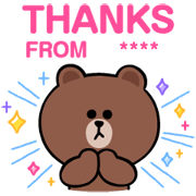 BROWN & FRIENDS Custom Stickers BROWN & FRIENDS Custom Stickers Sticker for LINE & WhatsApp | ZIP: GIF & PNG